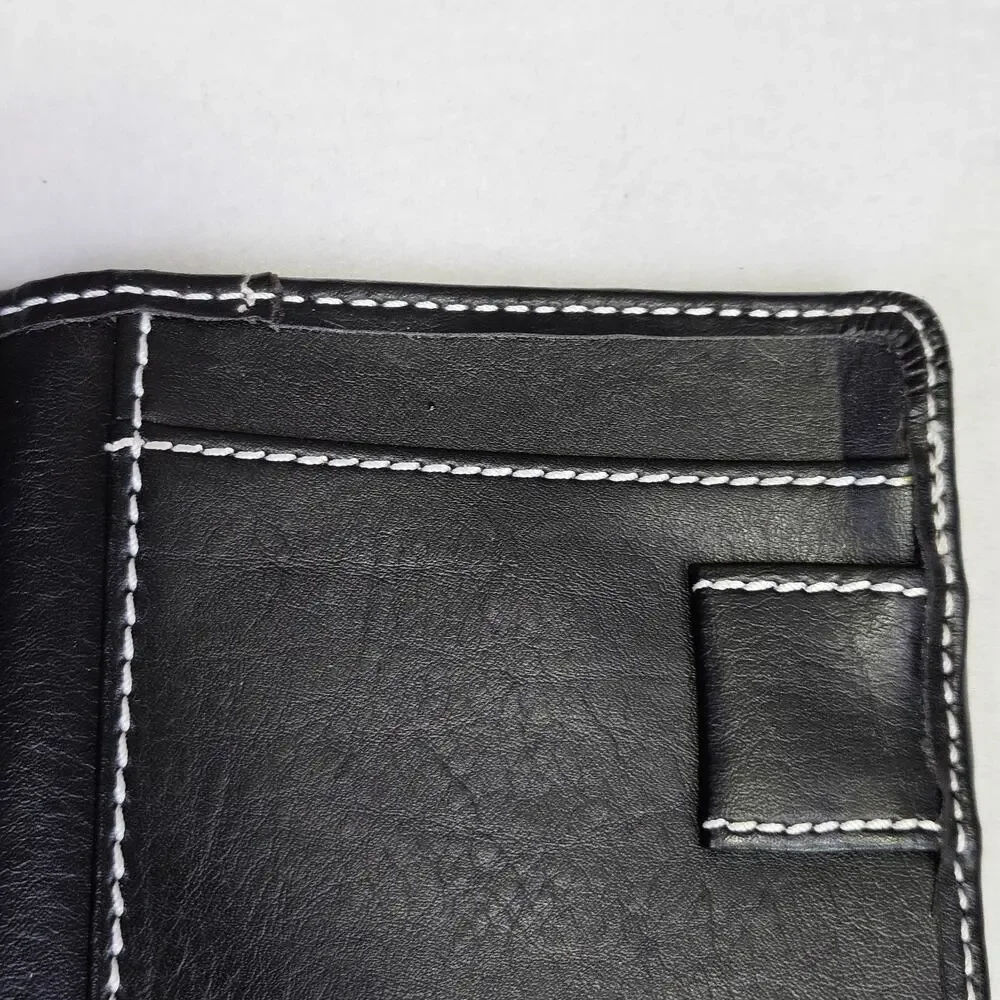 Texas A&M Pocket Notepad Organizer Bi-Fold Faux Leather Aggies Black Wallet ATM
